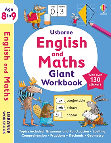 Usborne English and Maths Giant Workbook 8-9 (Usborne Workbooks) von Usborne